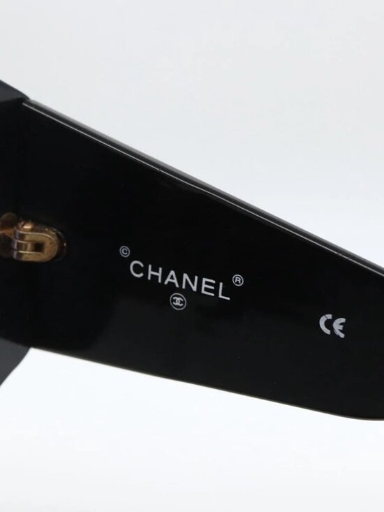 CHANEL Sunglasses plastic Black CC Auth ka3619 main image 7